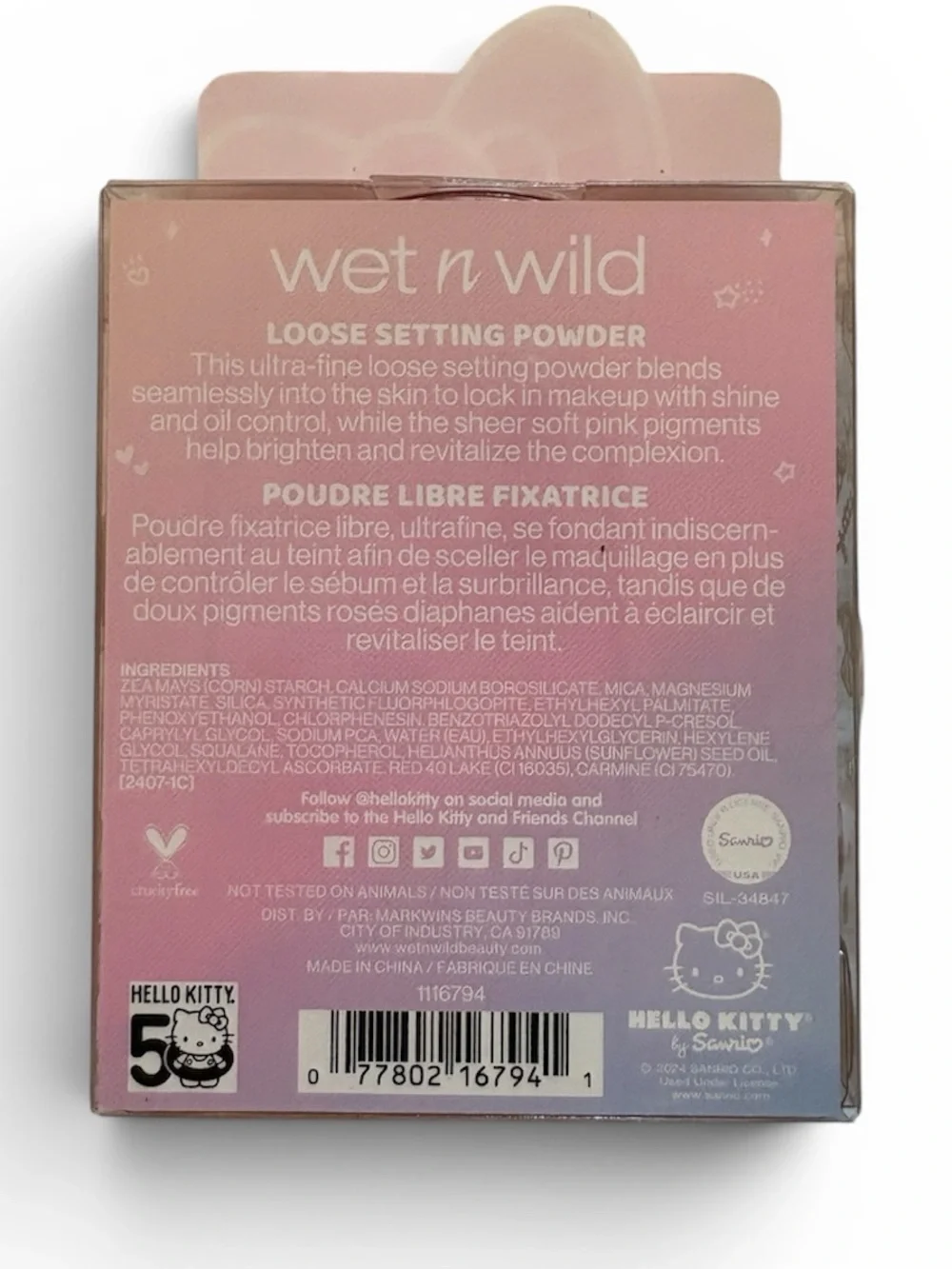Wet n Wild Hello Kitty 50th Anniversary Setting Powder.